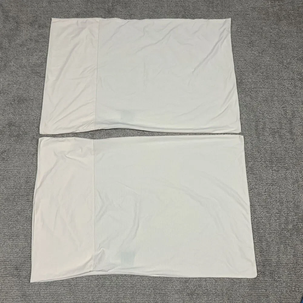Rest Pillowcases Standard 20x26 Peach Silver Nylon Spandex Machine Washable Soft